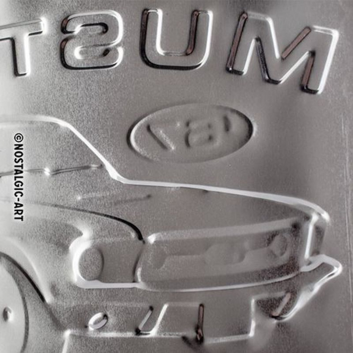 Blechschild Ford Mustang rot 4